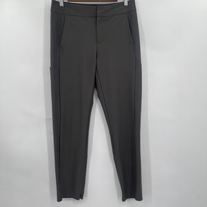 Athleta Women's Gray Stellar Trouser Pants Zipper Ankle Stretch Size 10